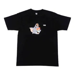 Magliette da uomo di marca Tide High Kith Cat Mouse stampato a maniche corte Cartoon per uomo Donna Tee Magliette di cotone Marche Tshirt Fashion YBED LZL