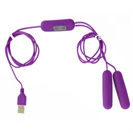 Секс-игрушка Massager Double Jump Egg USB Power Vibrator Clitoris G-Spot Masturbation Product Пульт дистанционного управления вибрационным шариком для женщин Zpxo