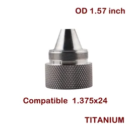 1.375x24 티타니늄 엔드 캡 나사 컵 배플 애드 패터 1/2x28 5/8x24 모듈 식 솔벤트 트랩 연료 필터 키트 용 스레드 마운트