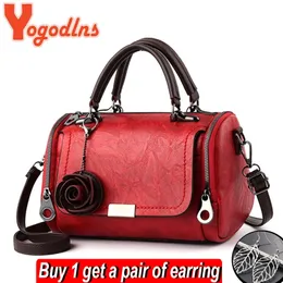 Yogodlns flores pingente bolsa feminina moda boston sacos de ombro único saco senhoras crossbody saco do mensageiro do plutônio 220707