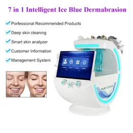 Nyaste Intelligent Ice Blue RF Hydra Dermabrasion Machine Hydrodermabrasion MicrodermoAbrasion Salon Utrustning med hudanalys