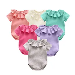 Super Nice 2022 Summer Baby Girl Clothes Princess Jumpsuits Toddlers kläder nyfödda spädbarn Girl Body Roupas Infantis Menin G220521