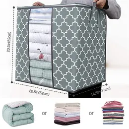 Clothes organizer Foldable Comforter Storage Bag Household Clothing Storage Box Dustproof Quilt Storage bolsas de almacenamiento 220727