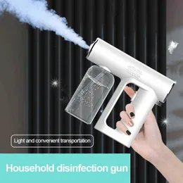 Elektrisk trådlös desinfektionssprut Handhållen bärbar USB -uppladdningsbar Nano Atomizer Home Steam Spray Gun Drop 220507