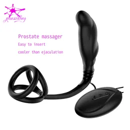 Vibratore anale Big Butt Plug Massaggio prostatico Maschile sexy Aiuti Gay Giocattoli sexyyshop Bdsm Set Strapon in silicone Dildo per uomini sexyetoys