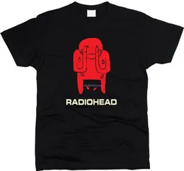 Märke t-shirt män t skjortor mode runda nacke radiohead amnesiac vanlig fitsummer