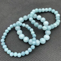 6/8/10mm natursten pärlor elastiska charmarmband för män kvinnor älskare handgjorda festklubbar yoga smycken