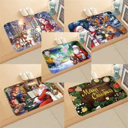 Frigg Christmas Flanell Mat Decorations for Home Merry Ornament Noel Navidad Natal Happy Year Y201020