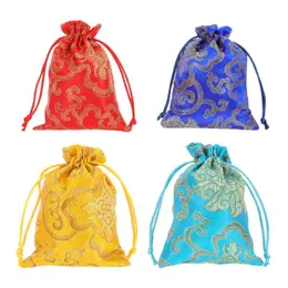 Gift Wrap 12pcs Jewelry Pouch Bag Prime Professional Sturdy High Grade Durable Embroidered Storage Container For OfficeGift