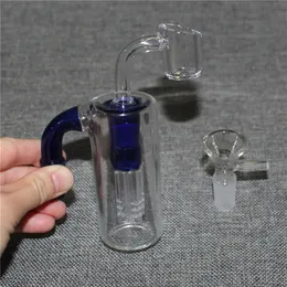 Hookahs Glass Reclaim Catchers Adapterów 14 mm mężczyzna 90 z odzyskaniem kopuły paznotki Percolator Ash Catcher Adapter Bongs Dab Rigs