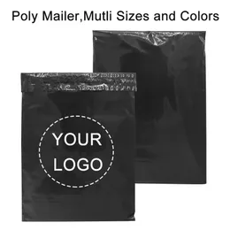 50pcsLot Plastic Mailer lope s Courier Poly Mailing Colorful Packaging Parcel Storage Custom Bag 220704