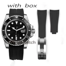 Mens Classic 41mm Automatic Watch With Box Colorful Rubber Strap Water Resistant Luminous Dial watch for men watches high quality stainless polish movement watches