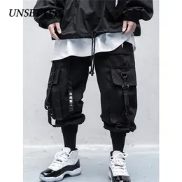 UNSETTLE SS Sidfickor Last Harem Joggers Pants Män/kvinnor Hip Hop Casual Harajuku Streetwear Sweatpant Trousers Man Pant 201128