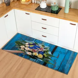 Carpets Wood Grain Pattern Kitchen Mat Home Bedroom Floor Decor Rug Bathroom Balcony Hallway