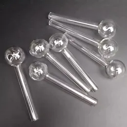 Pyrex Yağ Burner Boru Temizle Cam Borular Tırnak El Bong Su Boruları Duman Tüpleri Tutun 4 Inç Uzunluk Şeffaf Aracı Sigara Için Bongs Dab Rig Nargile Toptan