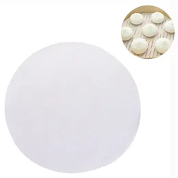 Pastry Tools Non-Stick Silicone Steamer Liner Round Dumplings Mesh Mat Dim Sum Ångad Bullar Kudde Matlagning Tillbehör XBJK2203