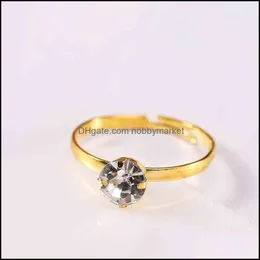 Bandringe Schmuck Braut Paar Diamant Ring Finger Sier Plating Geschenk Drop Lieferung 2021 O5KRU