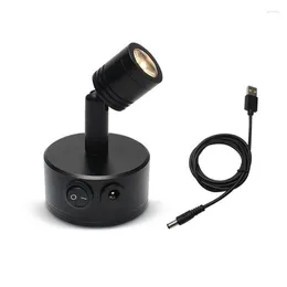 Wall Lamp USB Chargable LED Lamps With Suction Cup 4000K Sucker Accent Light Focus For Display Painting Picture ClosetWall