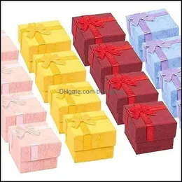 Jewelry Boxes Packaging Display Gifts Box Cardboard Ring Earrings Jewellery Storage Case For Anniversaries Birthdays Drop Delivery 2021 Al