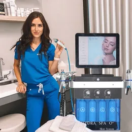 Hydra dermabrasion ultraljud hud skrubber vakuum porer rengöring microdermabrasion blackhead remover vatten syre jet skal för spa