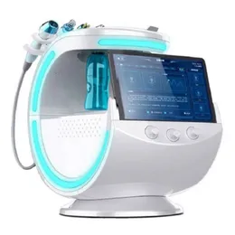 7 in 1 nuovo sistema intelligente di gestione della pelle blu ghiaccio macchina di bellezza ad ultrasuoni scrubber per la pelle macchina di bellezza peeling ad ultrasuoni