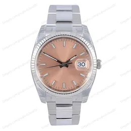 Luxury Edition Factory Watches 2813 Movement Automatic Mens Watch 36mm pink dial fashion ladies Wristwatch sapphire glass Stainless steel strap m115234 watch