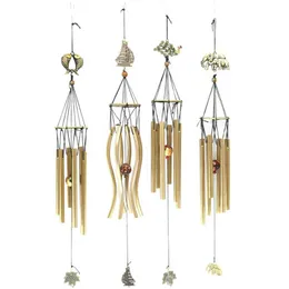 Decorative Objects & Figurines Tubes Copper Wind Chimes Antique Amazing Grace Deep Windchime Chapel Bells Resonant Door Wall Hanging Home De