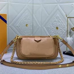 ملحقات Mini Pochette أكياس كتف صغيرة حقيبة صغيرة مع سلسلة ذهبية لطيفة محافظ عبر الجسم قطعًا فاخرة