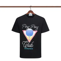 Summer Mens Designer T Shirt Mash Mash Casablanc Womens Loose Tes Luksusowe pary uliczne hip-hopowe krótkie rękawie Rozmiar S-2xl