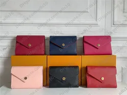Portefeuilles de créateurs classiques femmes de haute qualité Embossage sacs porte-cartes de crédit mode une variété de styles et de couleurs disponibles en gros court Avec porte-monnaie porte-monnaie