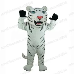 Costume da mascotte tigre di Halloween personaggio a tema animale di alta qualità Carnevale unisex per adulti vestito da festa di Natale gioco costume da vestire