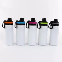 New DIY Sublimation Blanks Tumblers White 600ml 20oz Water Bottle Mug Cups Singer Layer Aluminum Tumblers Drinking Cup With Lids