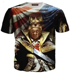 Nuova Mens/Womans T-shirt Donald Trump stile estivo divertente unisex 3d top a maglietta casual plus size l 855