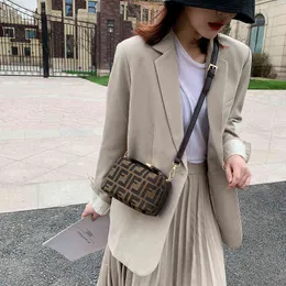 Bags Leather women's bag 2022 spring and summer new middle ancient Bag Mini Boston One Shoulder Messenger Vintage printed