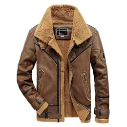 Мужские брендовые кожаные куртки из искусственного меха, 2022 зимняя мужская модная мотоциклетная куртка, пальто, теплая одежда из искусственной кожи