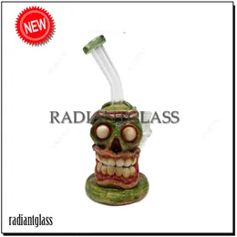 Pomód Bong Bong 10 "Cool Hoicah Jaw Cartoon Monster Glass Bong Gave Glass Bong z miską wygiętą szyję mini małą platformę Dab