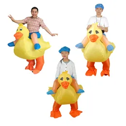 Mascot doll costume Carnival unisex Duck Dinosaur Cowboy Inflatable Costumes Funny Party Dress Animal Halloween purim for adult and kids