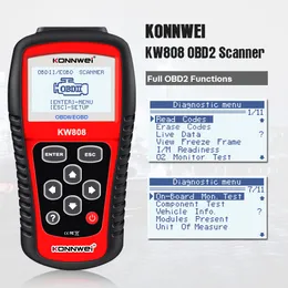 Neue KONNWEI KW808 OBD 2 Auto Scanner OBD2 Auto Automotive Diagnose Scanner Tool Motor Fualt Code Reader Odb Werkzeuge für Autos Schnelle lieferung