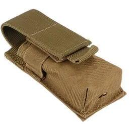 Tactical Magazine Pouch Military Single Pistol Mag Bag Molle Flashlight Pouch Torch Holder Case Outdoor Hunting Knife Holster