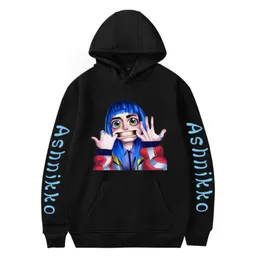 Luvtröjor herr Sweatshirts Ashnikko tröja för män/kvinnor Roliga tryckta kläder Harajuku Sudadera Hombre Cosplay Casual Hoodie Herr