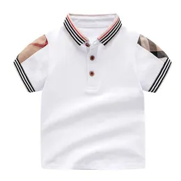 2022 letnia koszulka chłopięca i dziewczęca z krótkim rękawem wysokiej jakości 100% bawełna topy dziecięce Fashion Casual 2-6 lat Baby White T Shirt