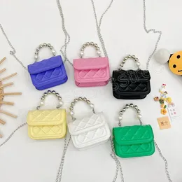 Barn mini koppling väska söta läderväskor och handväskor för tjejmyntpåse kawaii baby party handväska handväska tote gåva