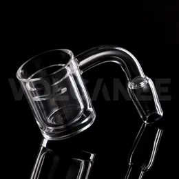 Acessórios para fumar 30mm XL Quartz Banger Insert Phat Bottom Thermal Skillet Domeless Nail com Flat Top 4mm Thick Club Bucket Bowl