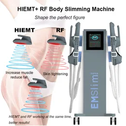 Emslim Body Slimbing Удаление жира Стимуляция мышечной стимуляции Hiemt RF Skin, затягивающая для похудения, не инвазивна с подушкой.