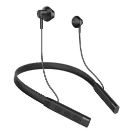 Nya G10 Bluetooth -hörlurar läderhalsband hörlurar stereo bas trådlösa hörlurar headset sport hörlurar med mic