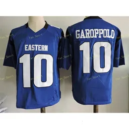 Nik1 NCAA Royal # 10 Jimmy Garoppolo Eastern Illinois Panthers College Football Jersey Maglie blu Camicie S-3XL
