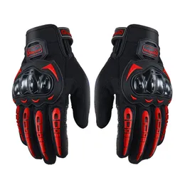 Touchscreen PU Leder Motorrad Outdoor Vollfinger Handschuhe Schutzausrüstung Racing Pit Bikes Reiten Enduro Taktische Handschuhe