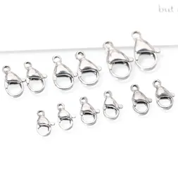 Clasps Hooks Jewelry Findings Components 100 Pcs 316L Stainless Steel Lobster For Making Necklace Bracelet Diy Drop Delivery 2021 Hlryx