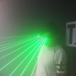 Dekoracja imprezy Wysoka jakość 532 Nm Zielone szklanki laserowe na pokazy DJ klubu pubowego z 10pcs / LED Stage Glassesparty