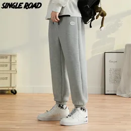 Męskie spodnie Single Road S Wafle Baggy Joggers Męskie spodnie uliczne odzież Harem Sports Sports Jogging Spants za 220826